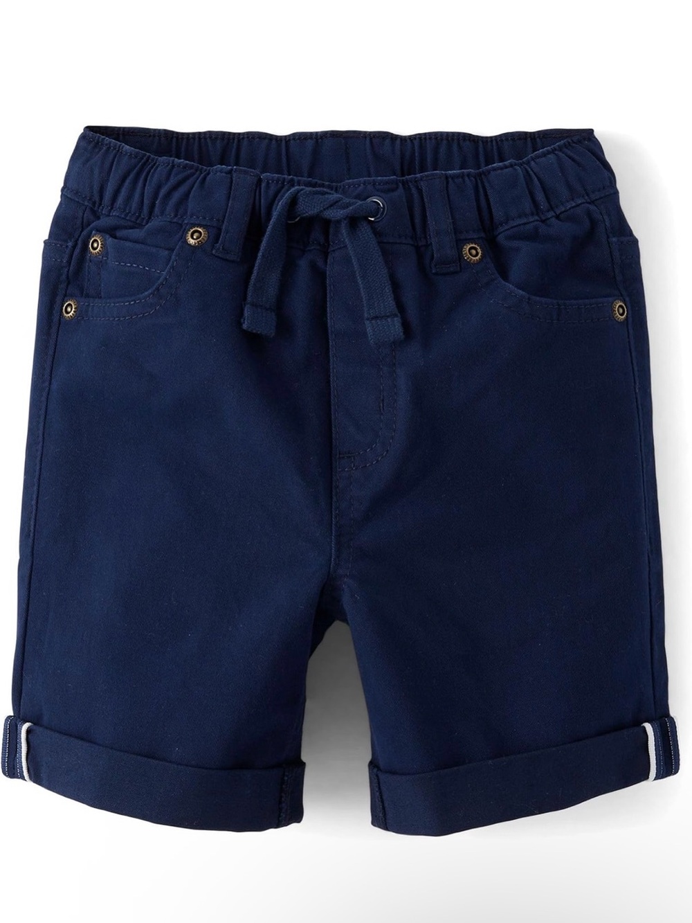 Gymboree Boys’ Navy Blue Chino Roll-cuff Shorts Size 7